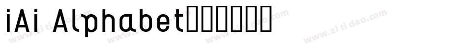 iAi Alphabet字体转换